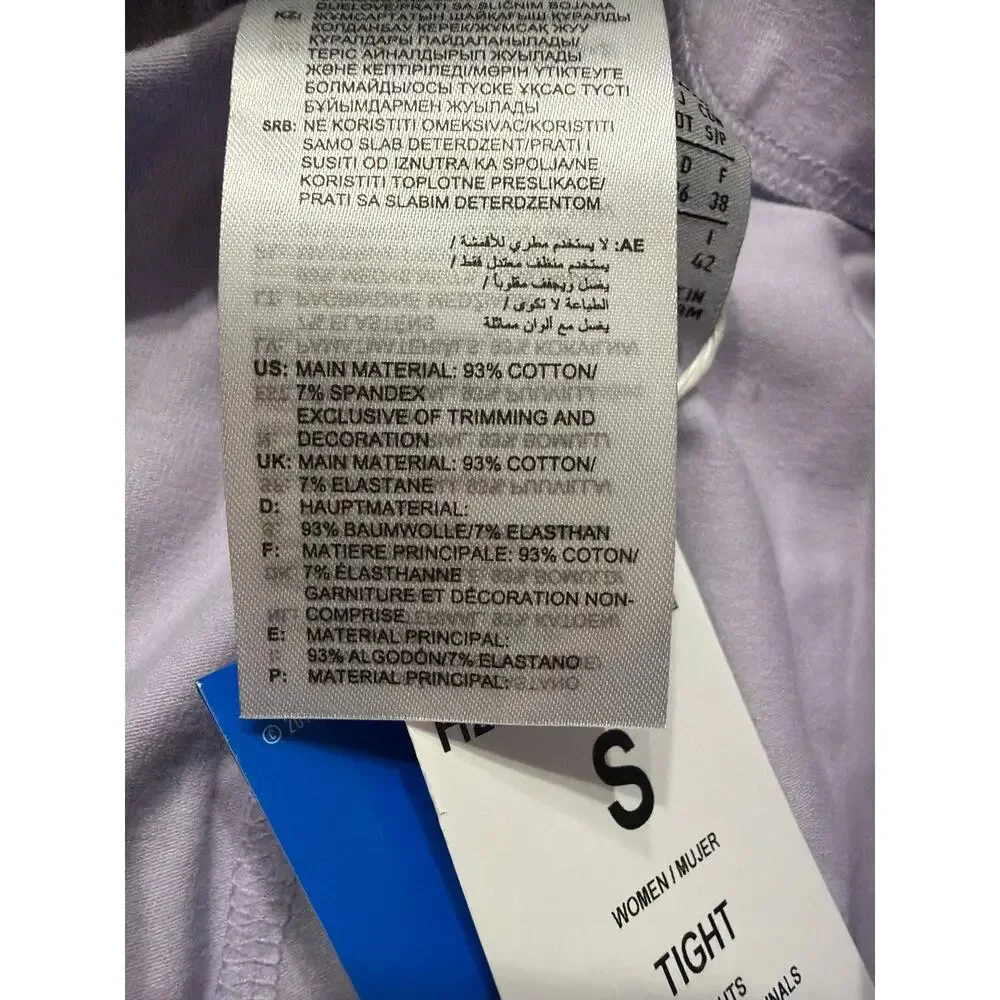 Adidas Originals Women's Adicolor Essential Light Purple Leggings Size Small New - Picture 8 of 8